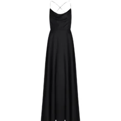 Abendkleid mit Wasserfallausschnitt