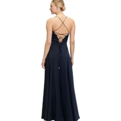 Abendkleid mit Wasserfallausschnitt