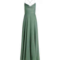 Abendkleid mit Wasserfallausschnitt
