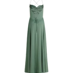 Abendkleid mit Wasserfallausschnitt