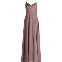 Abendkleid mit Wasserfallausschnitt