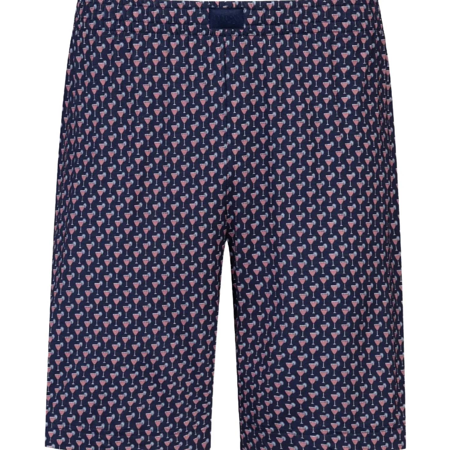 Badeshorts mit Cocktailglas-Print