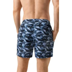 Badeshorts mit Fisch-Print