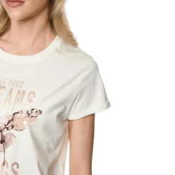 Baumwoll-shirt mit pailletten