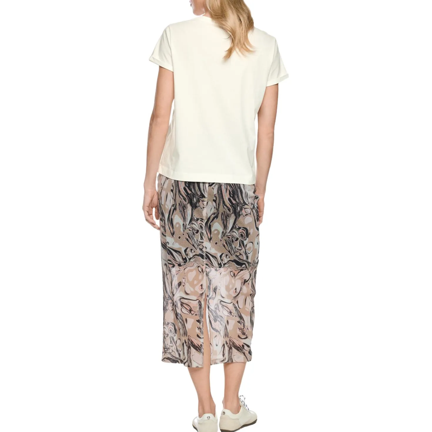 Baumwoll-shirt mit pailletten