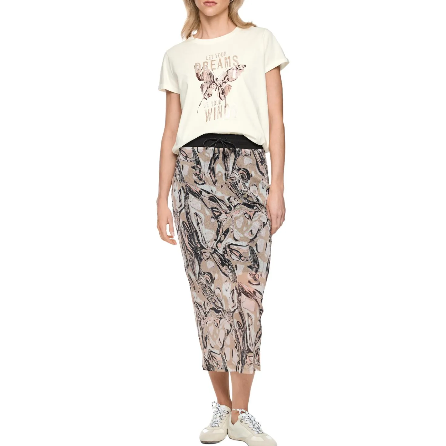 Baumwoll-shirt mit pailletten