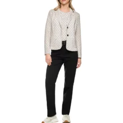 Bedruckter blazer aus scubajersey