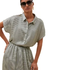 Bluse Karly Viscose Stripe