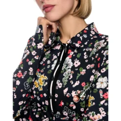 Bluse mit allover-print