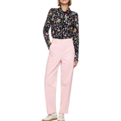 Bluse mit allover-print