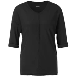 Blusenshirt aus Material-Mix