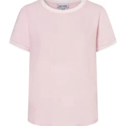 Blusenshirt mit kontrastabschlüssen