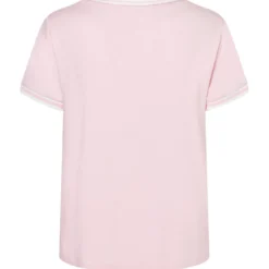 Blusenshirt mit kontrastabschlüssen