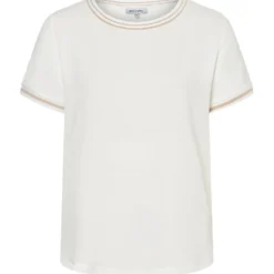 Blusenshirt mit kontrastabschlüssen