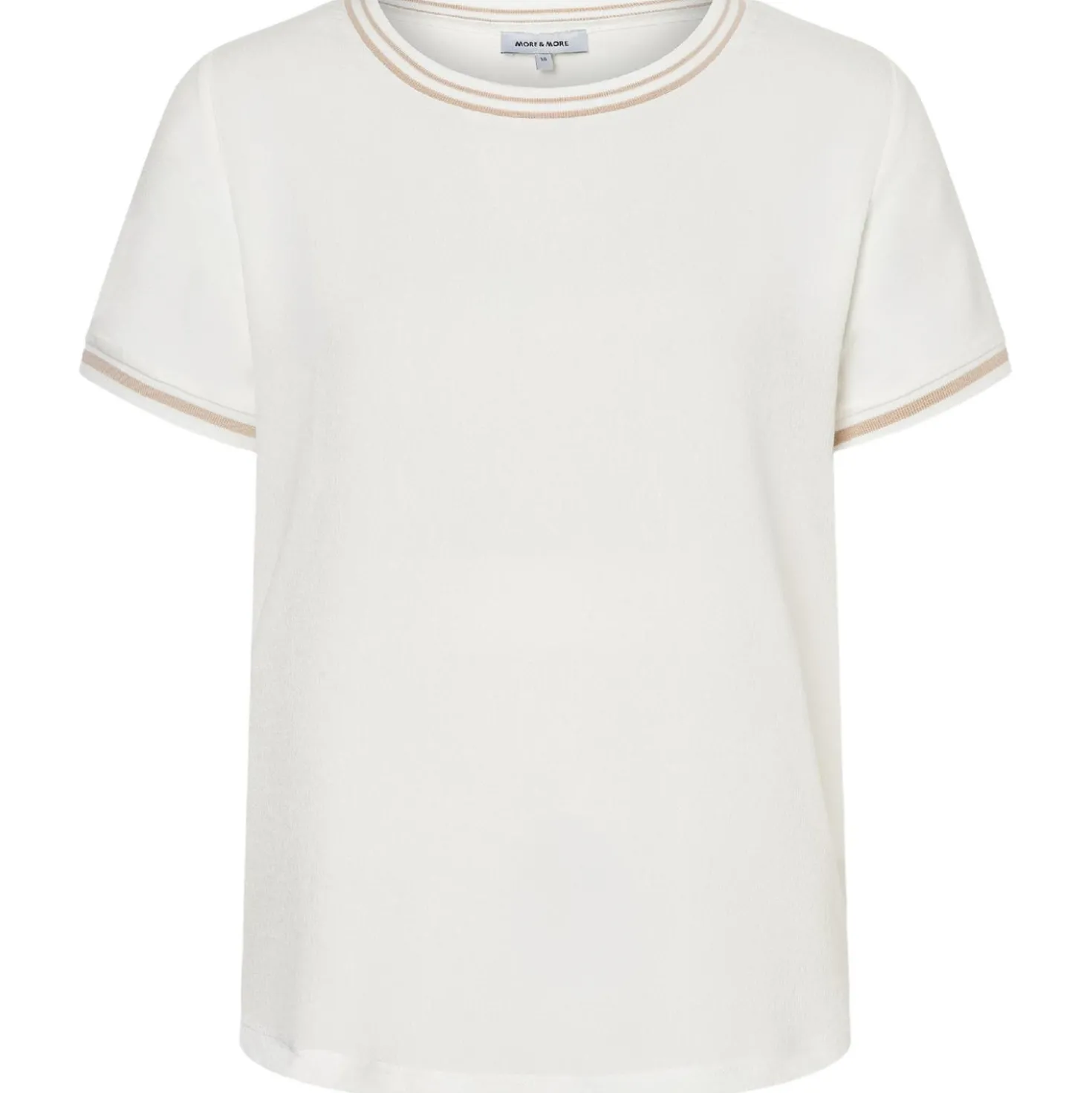 Blusenshirt mit kontrastabschlüssen