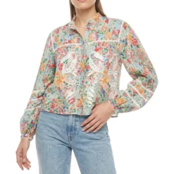 Bluse Rendeira Multicolor