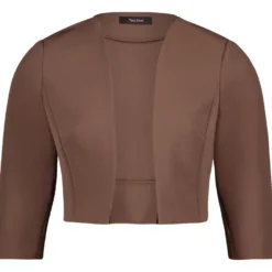 Bolero-Jacke mit Kellerfalten
