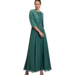 Bolero-Jacke mit Kellerfalten