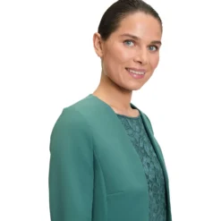 Bolero-Jacke mit Kellerfalten