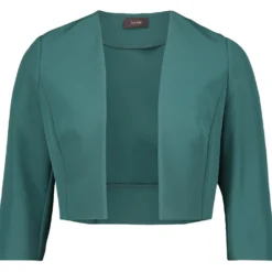 Bolero-Jacke mit Kellerfalten