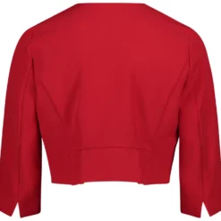 Bolero-Jacke mit Kellerfalten