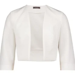 Bolero-Jacke mit Kellerfalten