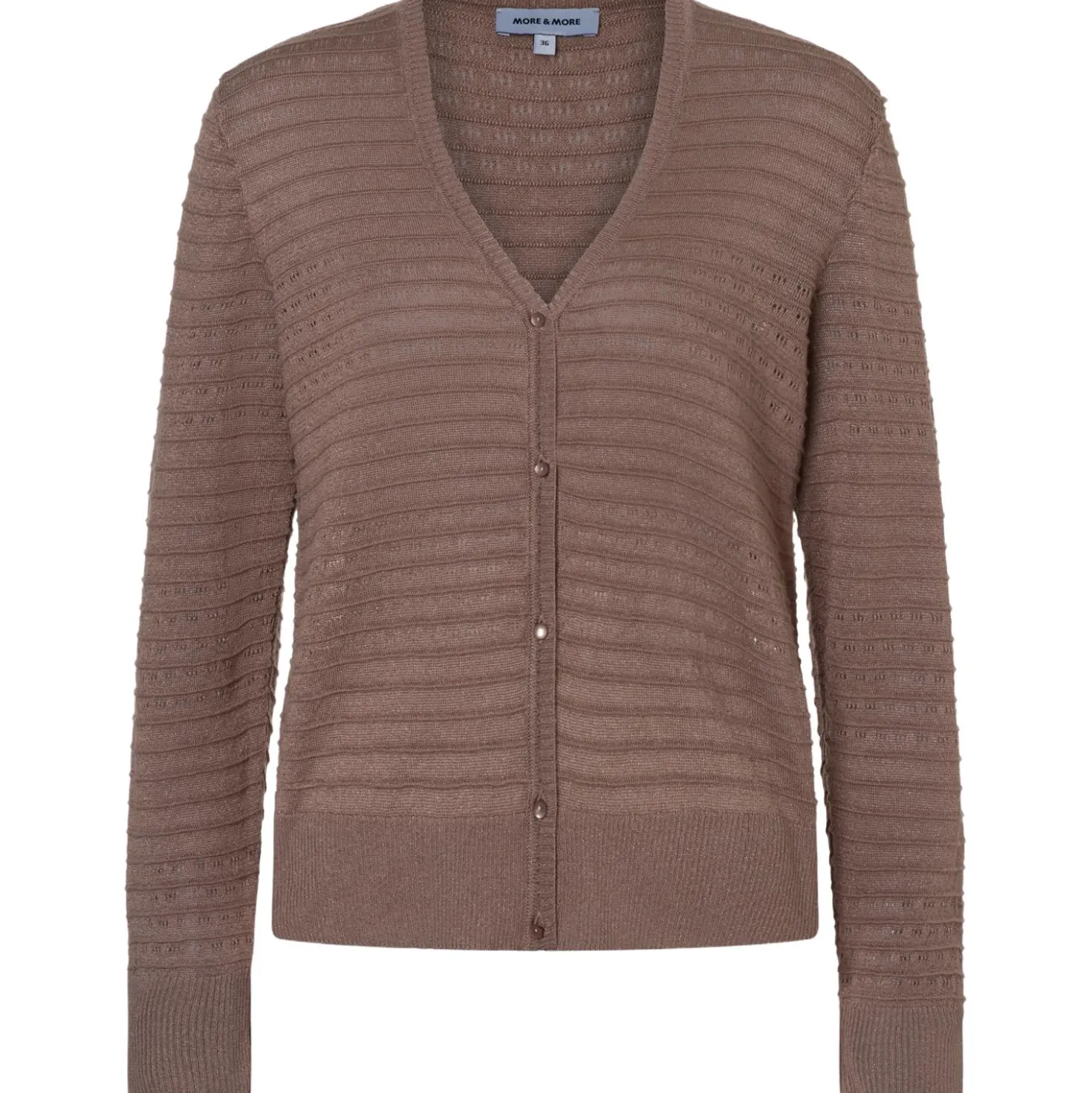 Cardigan mit streifen-struktur