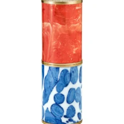 Coral Ceramic Lipstick Case