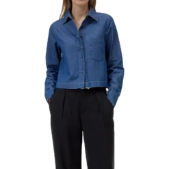 Denim-Bluse