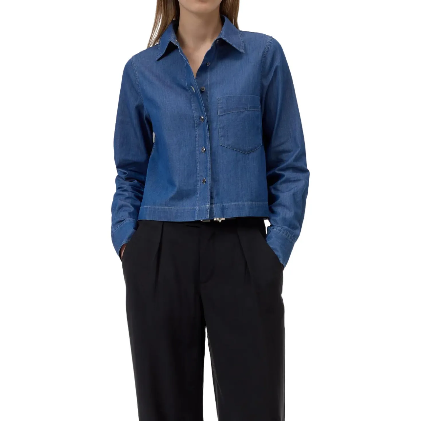Denim-Bluse