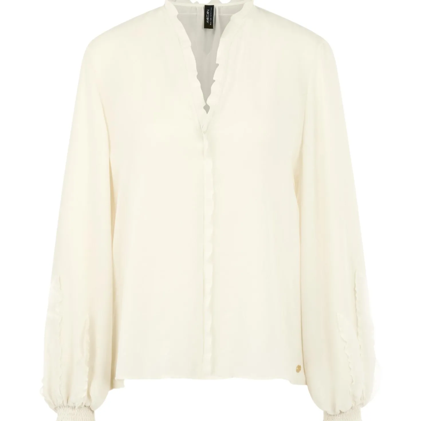 Feminine bluse mit volant