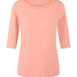 Halbarm-t-shirt mit schmuckband-details