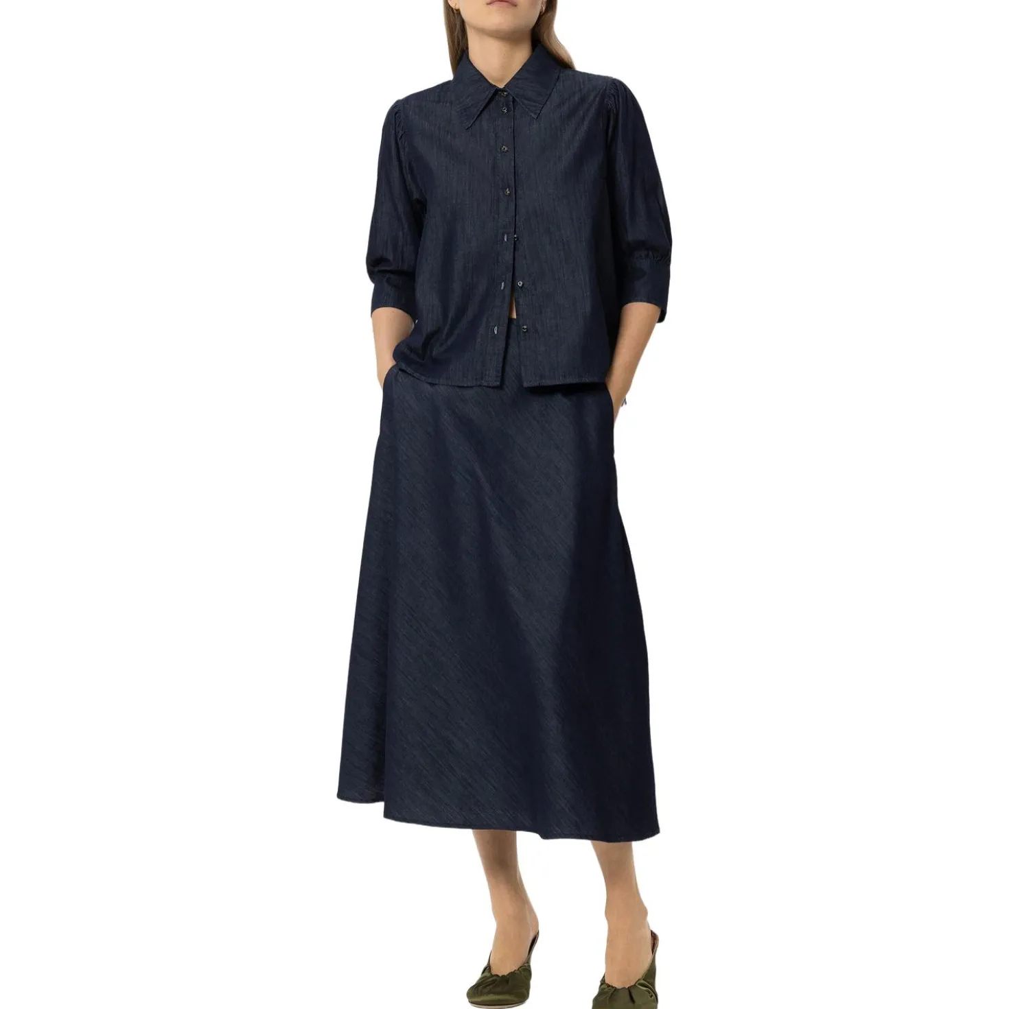 Jeansbluse
