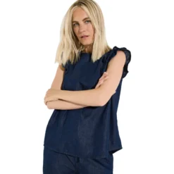 Jeansbluse