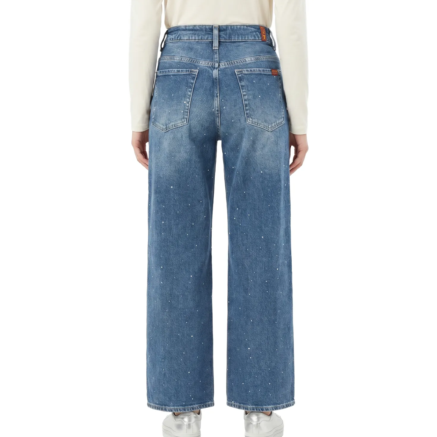 Jeans mit Strass-Details