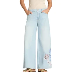 Jeans Palazzo cropped