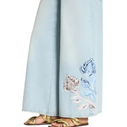 Jeans Palazzo cropped