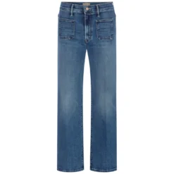 Jeans Patch Pkt Mid Rise