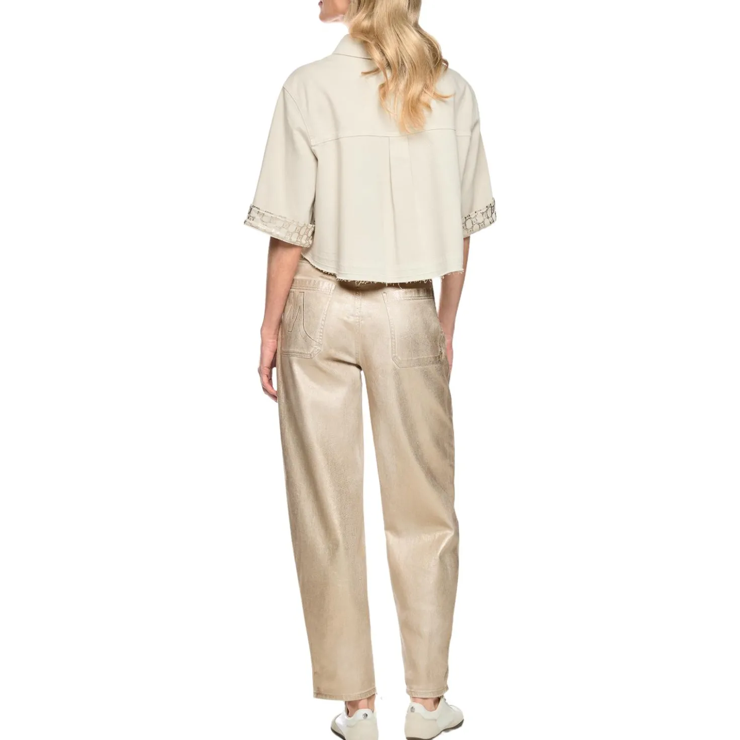 Jeans ruma mit gold-finish