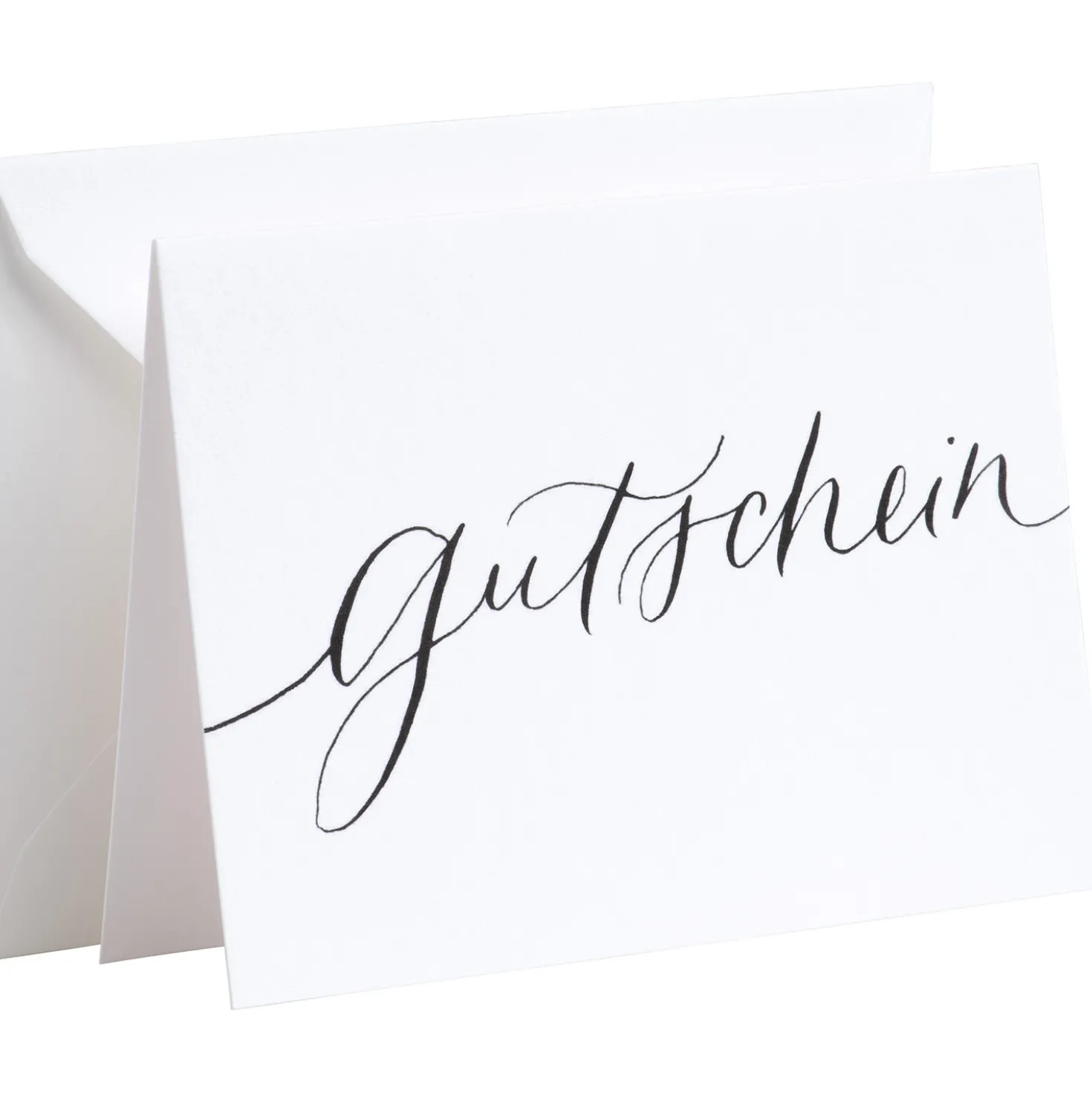 Karte Handlettering - Gutschein