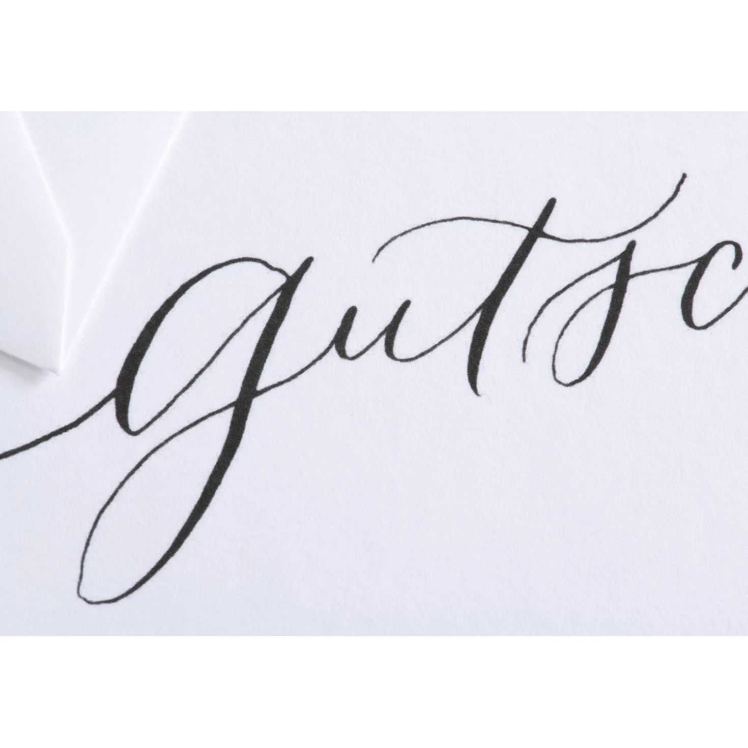 Karte Handlettering - Gutschein