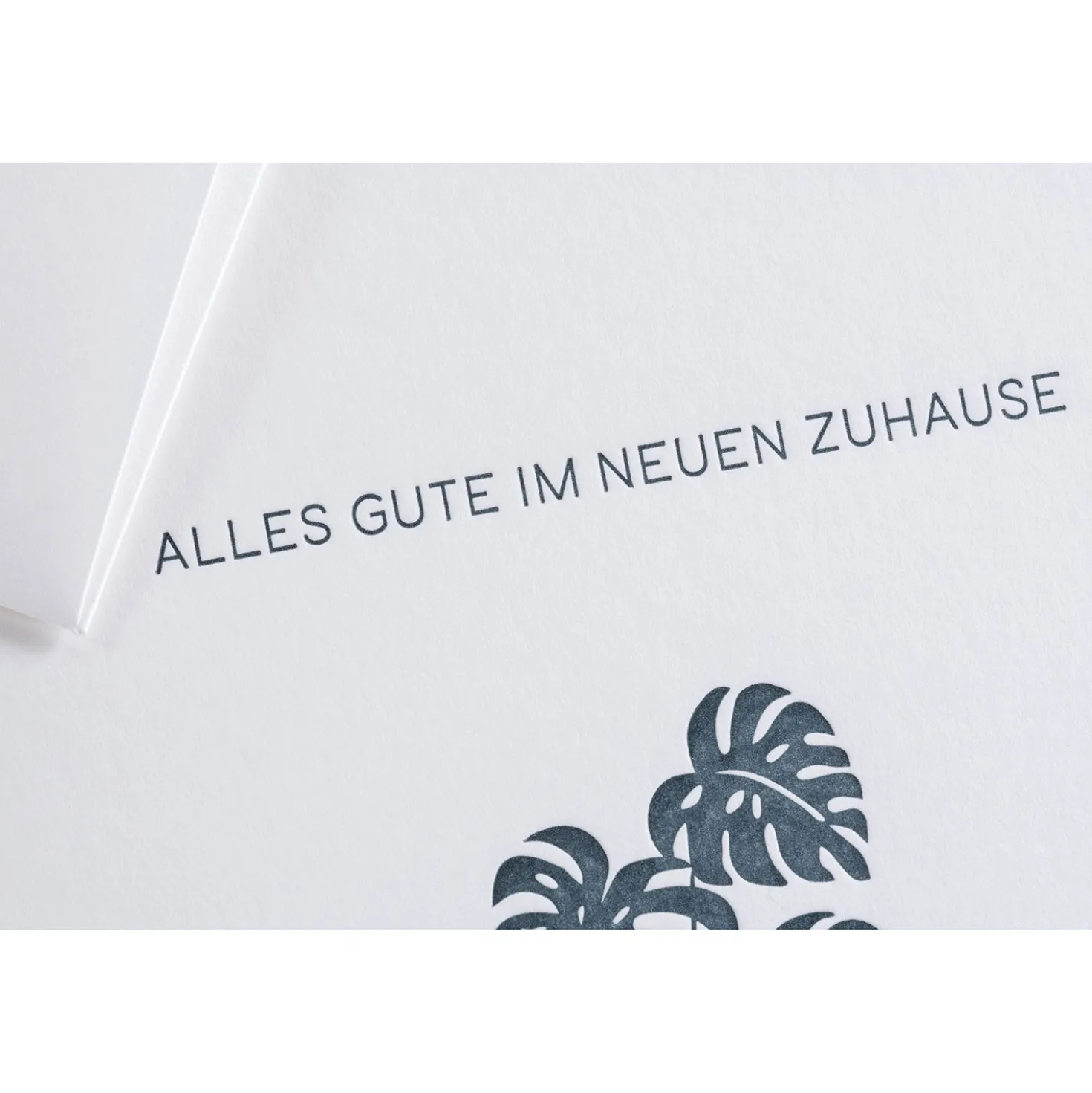 Karte Letterpress - Alles Gute im neuen Zuhause