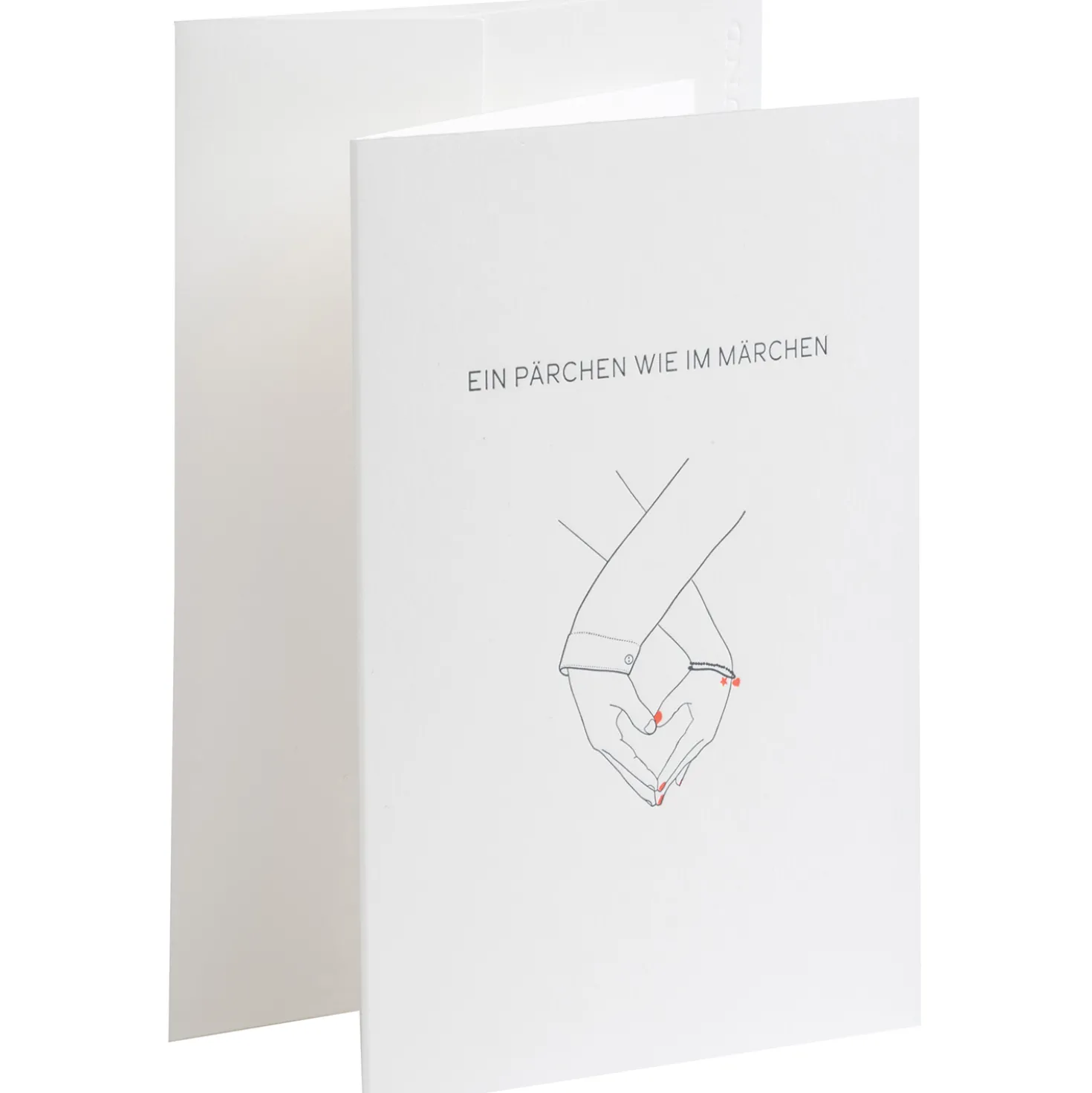 Karte Letterpress - Ein Pärchen wie im Märchen