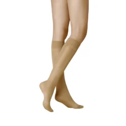 Kniestrumpf Satin Look 40