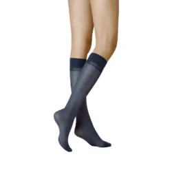 Kniestrumpf Satin Look 40