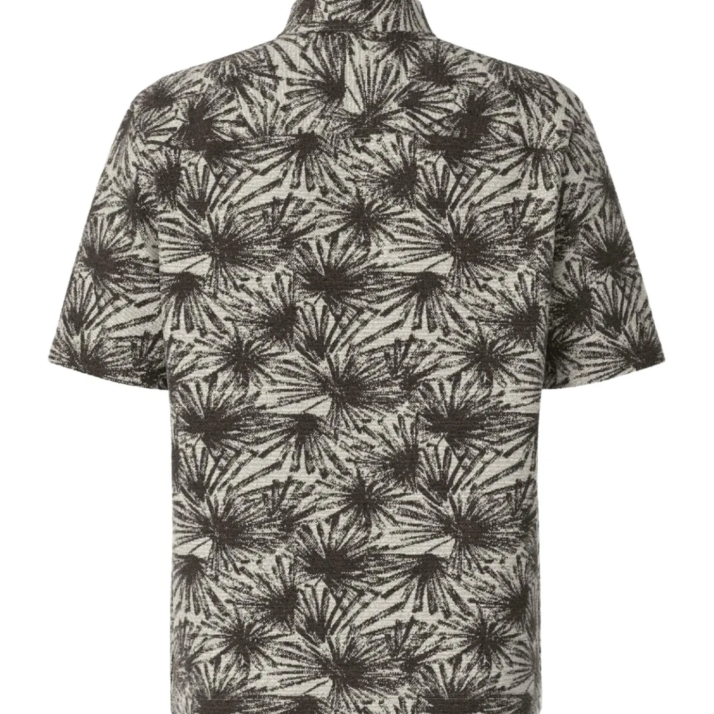 Kurzarmhemd mit Palmblatt-Print