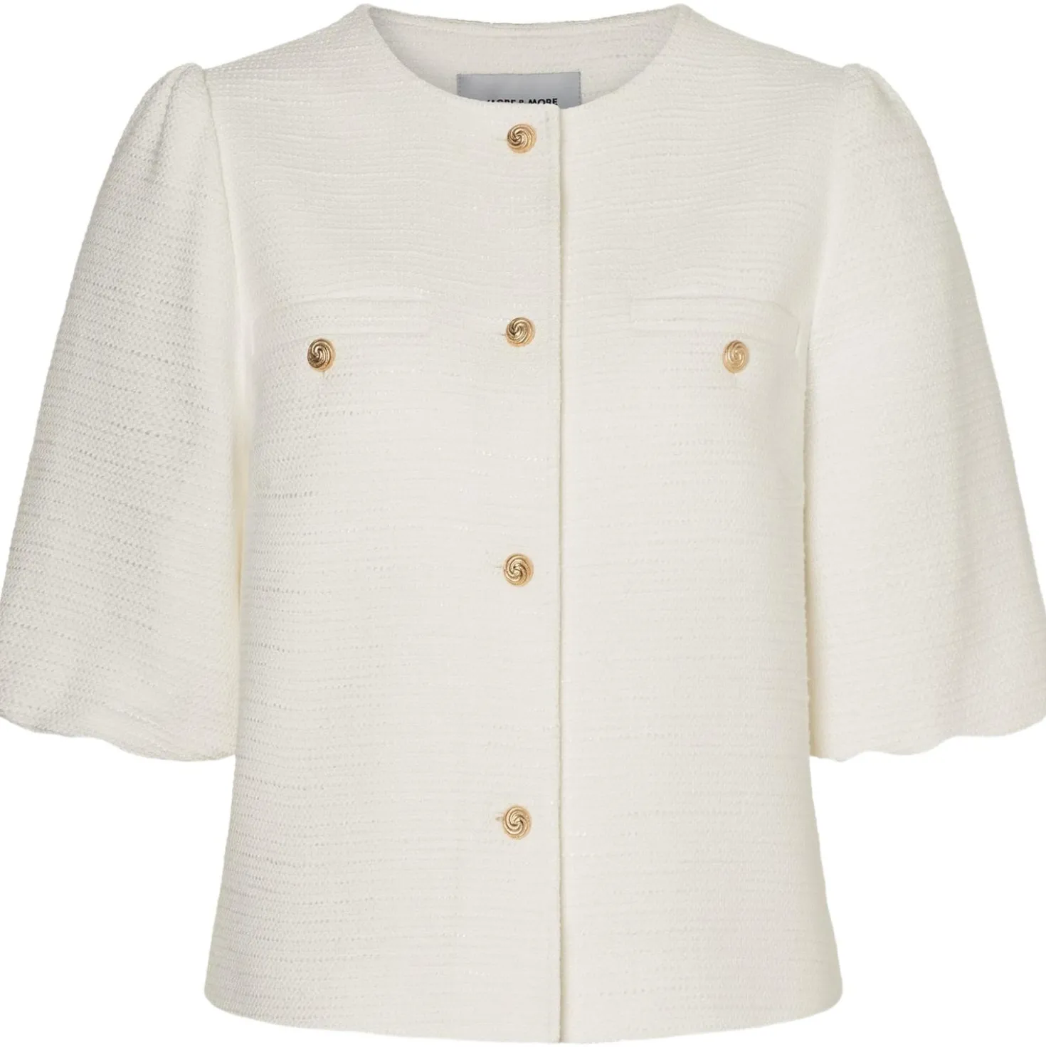 Kurze boucléjacke