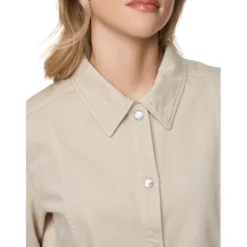 Kurze denim-bluse