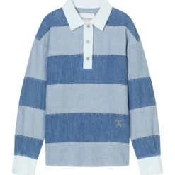 Langarm Poloshirt
