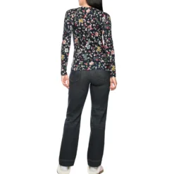 Langarm-shirt mit floralem allover-print
